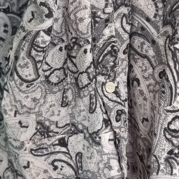 AllSaints Grey Paisley Tunic Dress - Picture 4 of 14